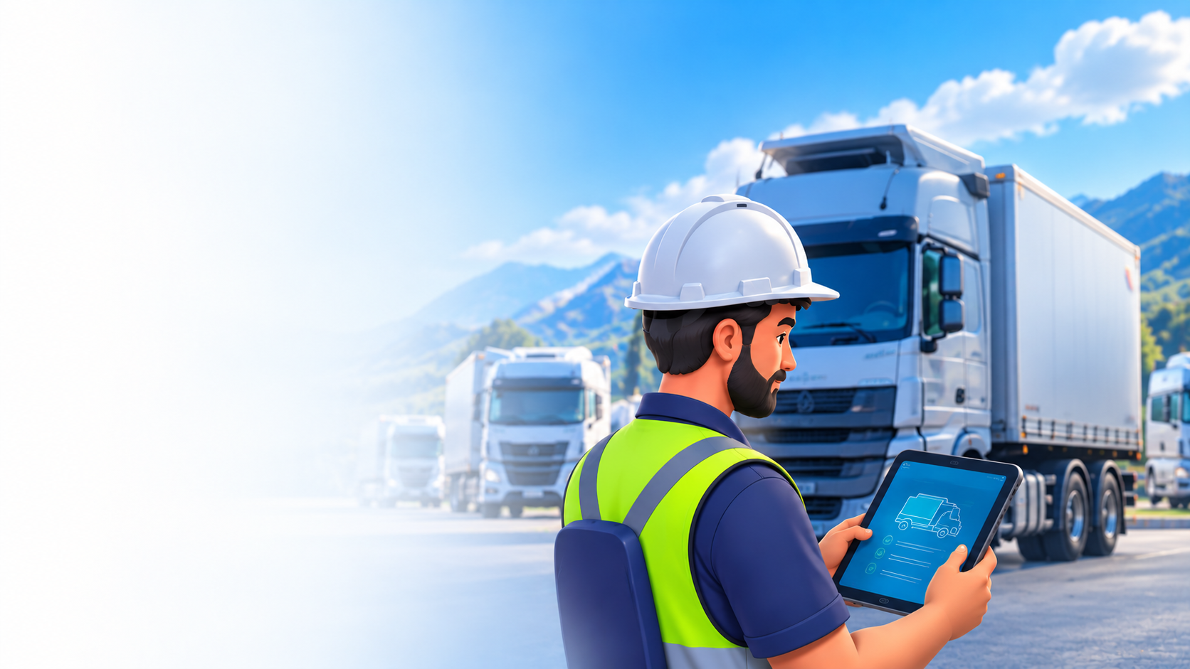 Inspección logística con checklist digital